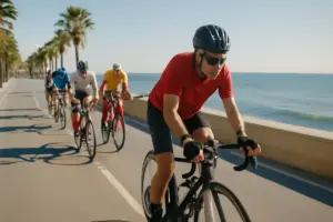 Gare di ciclismo amatoriale sul lungomare: la panoramica che conquista il fisico senza stress